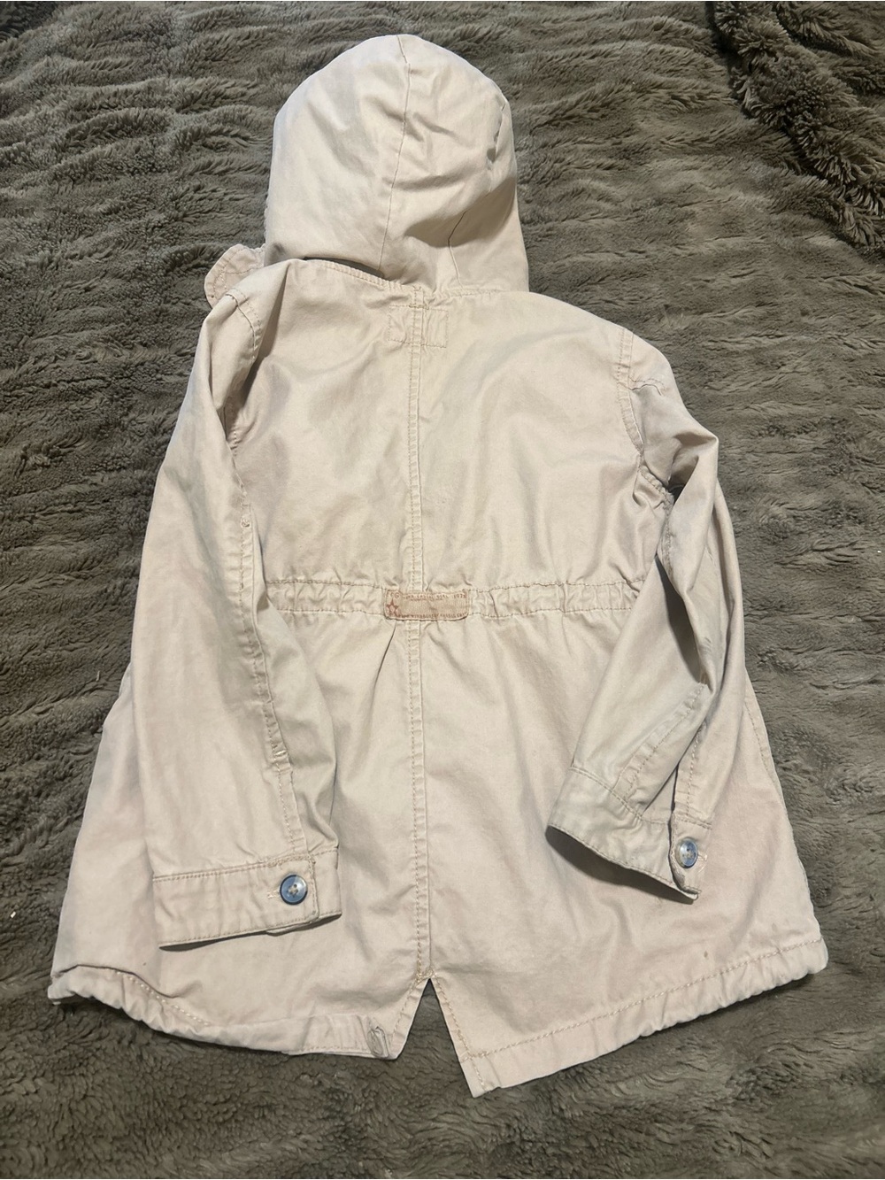 Kids Hooded Anorak Jacket - khaki